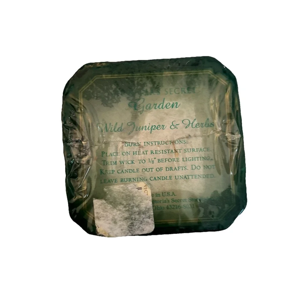 RARE VTG NOS VICTORIA'S SECRET‎ WILD JUNIPER & HERBS SCENTED HAND POURED CANDLE - Picture 5 of 5